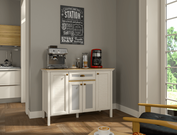 Misto Yarım Kahve Dolap (125cm)